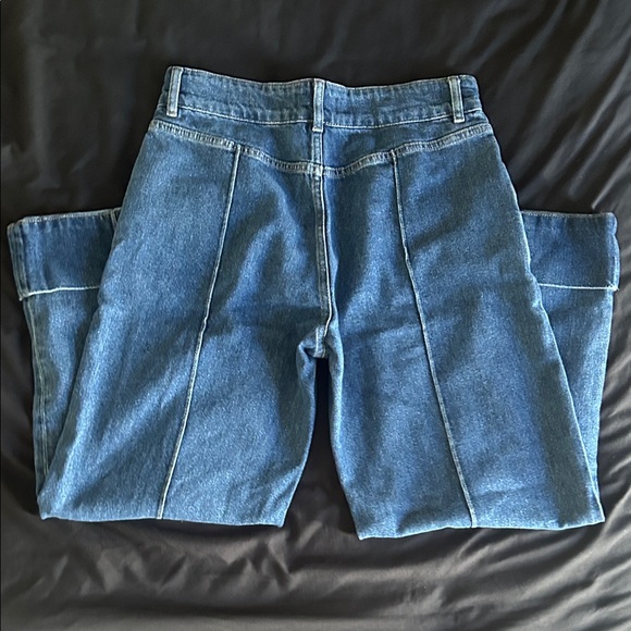 FRAME 70’s Seamed Crop Straight Leg Jeans - Picture 4 of 4